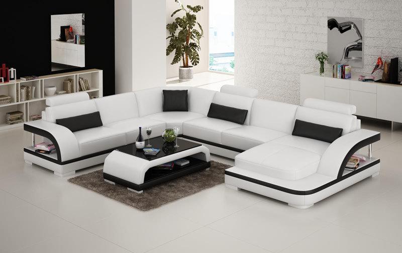 Leather Sofa Living Area Corner Sofa Corner Set Design Modern Sofa G8011 New