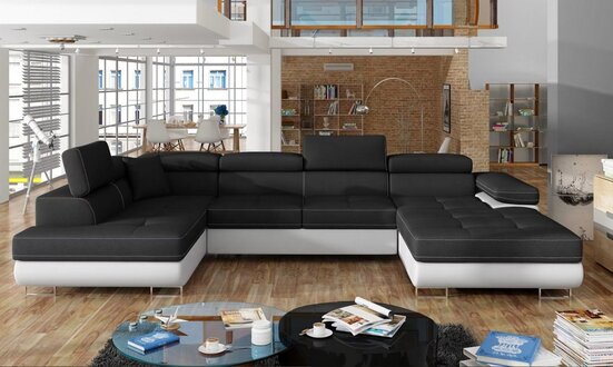 Sofa U-shape textile sofa couch living area set design modern sofa corner sofa immediately