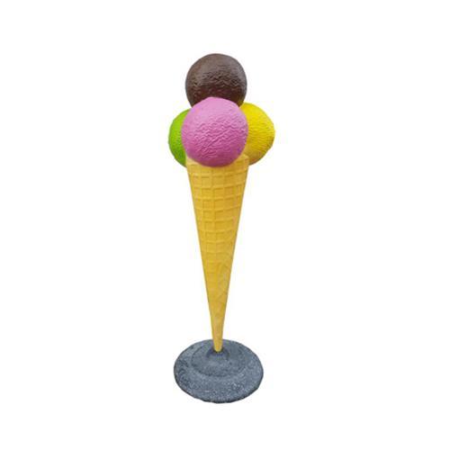 Decorative gastronomy sculpture designed as ice-cream balls figure 175 cm height