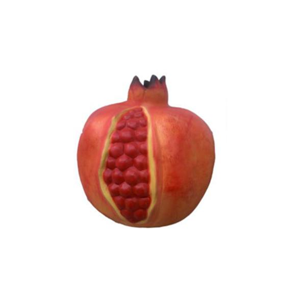 Original colored decorative figure designed as an burgundy pomegranate 45cm