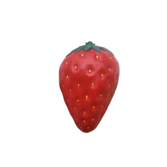 Original colored decorative figure designed as a red strawberry 42cm