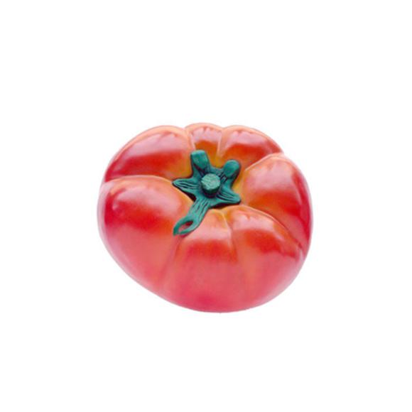 Decorative figure designed as a gloss red original colored tomato 58cm