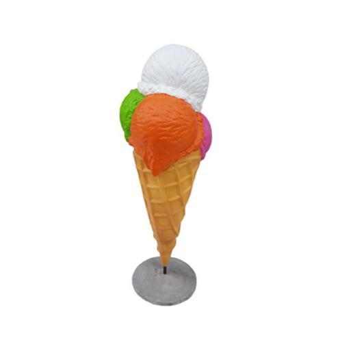 Decorative commercial sculpture designed as ice-cream figure on a stand figure 185 cm height