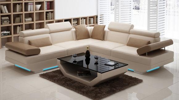 Leather sofa sofa living landscape corner sofa set design modern sofa K5009B