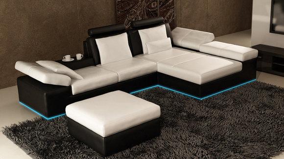 Leather sofa sofa living landscape corner sofa set design modern sofa K5014C