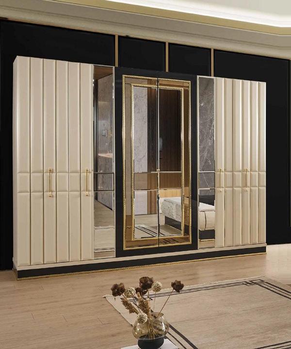 Closet mirror luxury closet bedroom furniture cabinets