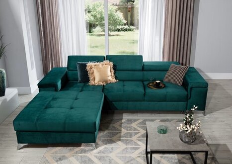 Corner sofa sofa bed sofa couch upholstery corner set bed function seat couches immediately