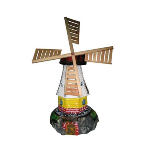 Decorative sculpture designed as an original colored traditional mill 70cm