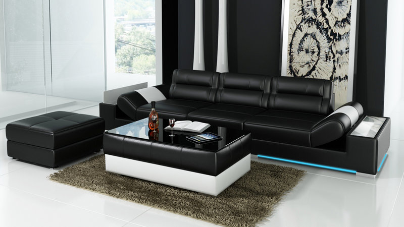Leather Sofa Couch Sofa Set New 3+3 Seater Set Design New Sofa L6001C