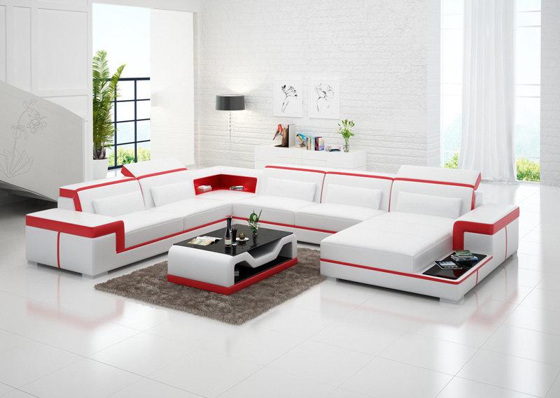 Leather Sofa Living Area Corner Sofa Corner Set Design Modern Sofa G8020 New