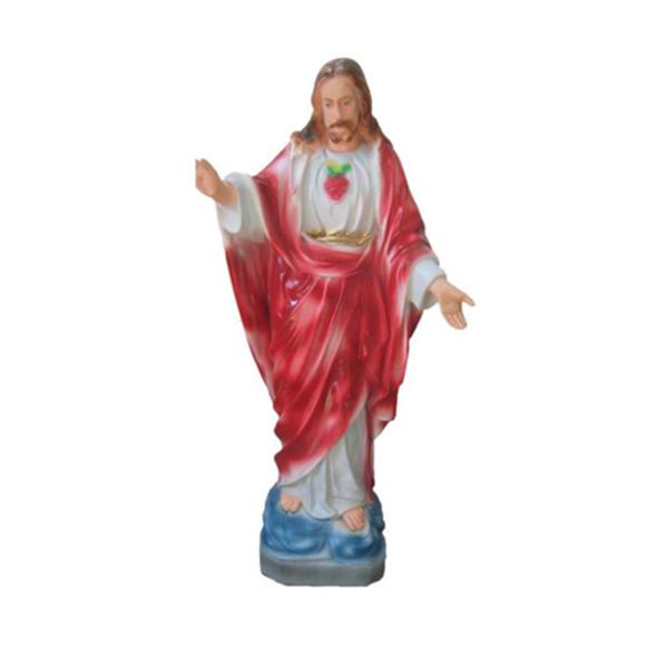 Decorative sculpture designed as a Jesus in red white dress figure 65cm N30