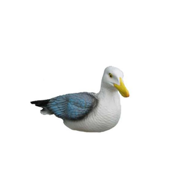 Decorative sculpture designed as an original colored seagull bird 35cm