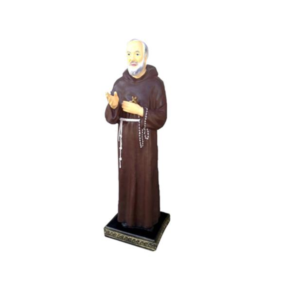 Decorative sculpture designed as a standing catholic monk 140cm