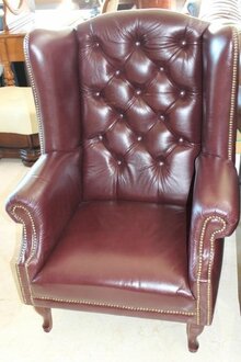 Chesterfield armchair TV armchair couch wing chair leather sofa immediately