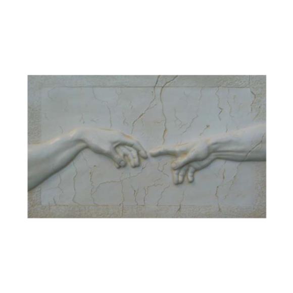 Michelangelo Buonarroti\'s decorative relief picture of the The Creation of Adam 80x55cm