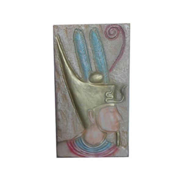 Ancient egyptian decorative wall pharaoh relief picture 90x49cm O8