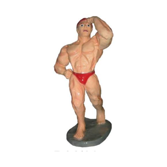 Colorful decorative sculpture designed as a bodybuilder figure 90cm P14