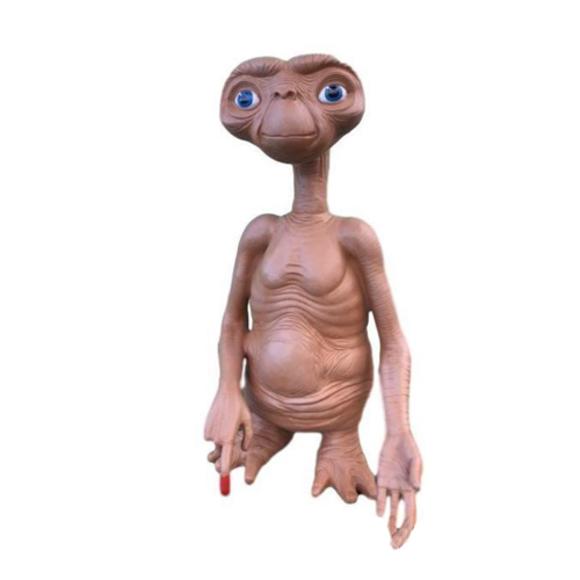 Decorative sculpture designed as a cartoon E.T. alien figure 85cm