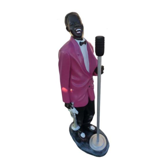 Classic style decorative sculpture designed as a jazz male singer 110cm