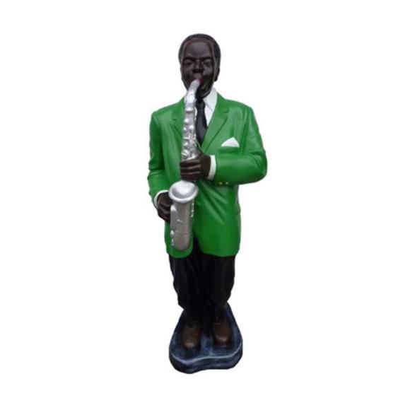 Classic style decorative figure designed as a musician playing on saxophone 110cm