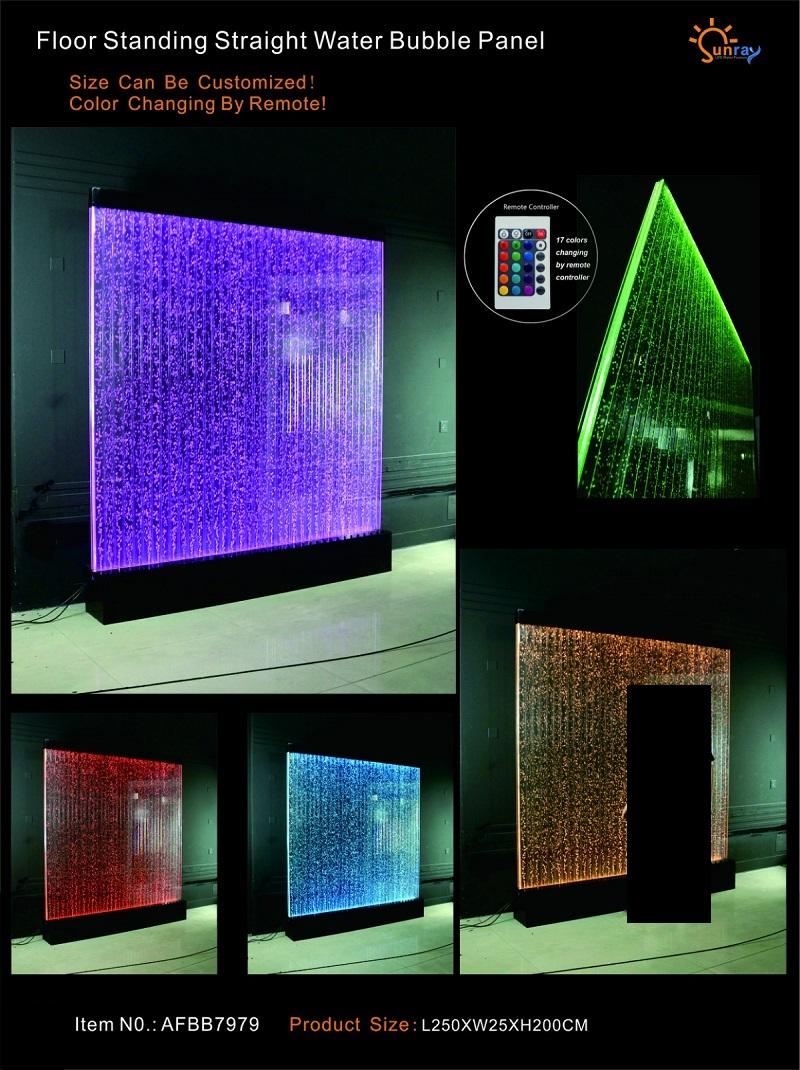 Wall panel partition water wall LED water wall design Illuminated 250x200 walls