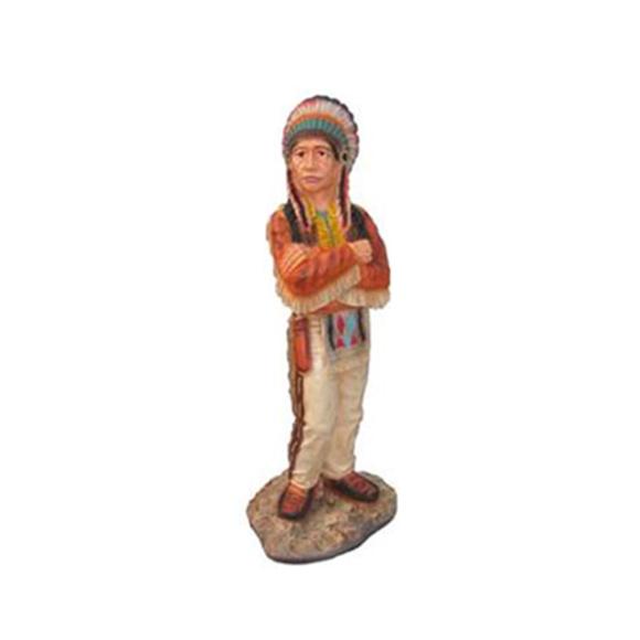 Decorative sculpture designed as an traditional native american indian 90cm