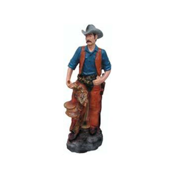 Decorative colorful standing figure of wild western cowboy 90cm