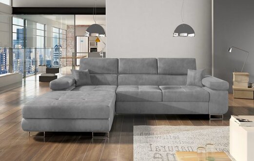 Corner sofa living area sofa bed sofa bed textile fabric upholstery corner couch new immediately