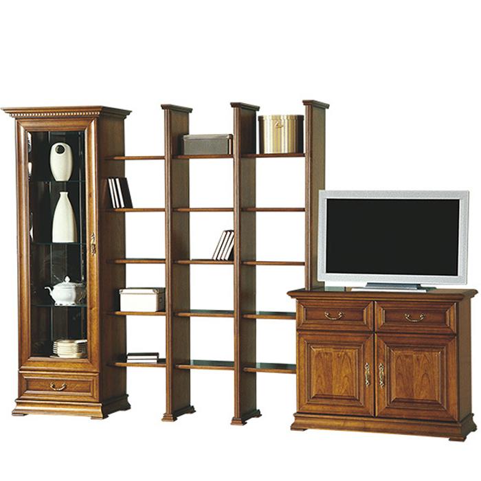 Living room set of cupboard, shelves set & sideboard in country style - Model R-R