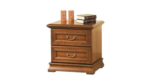 Classic country style wooden bedside table with 2-sliding drawers Model R-SZN SZ