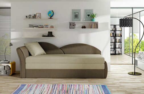 Sofa bed, with bed function Designer fabric sofa 3 seater couch Immediately