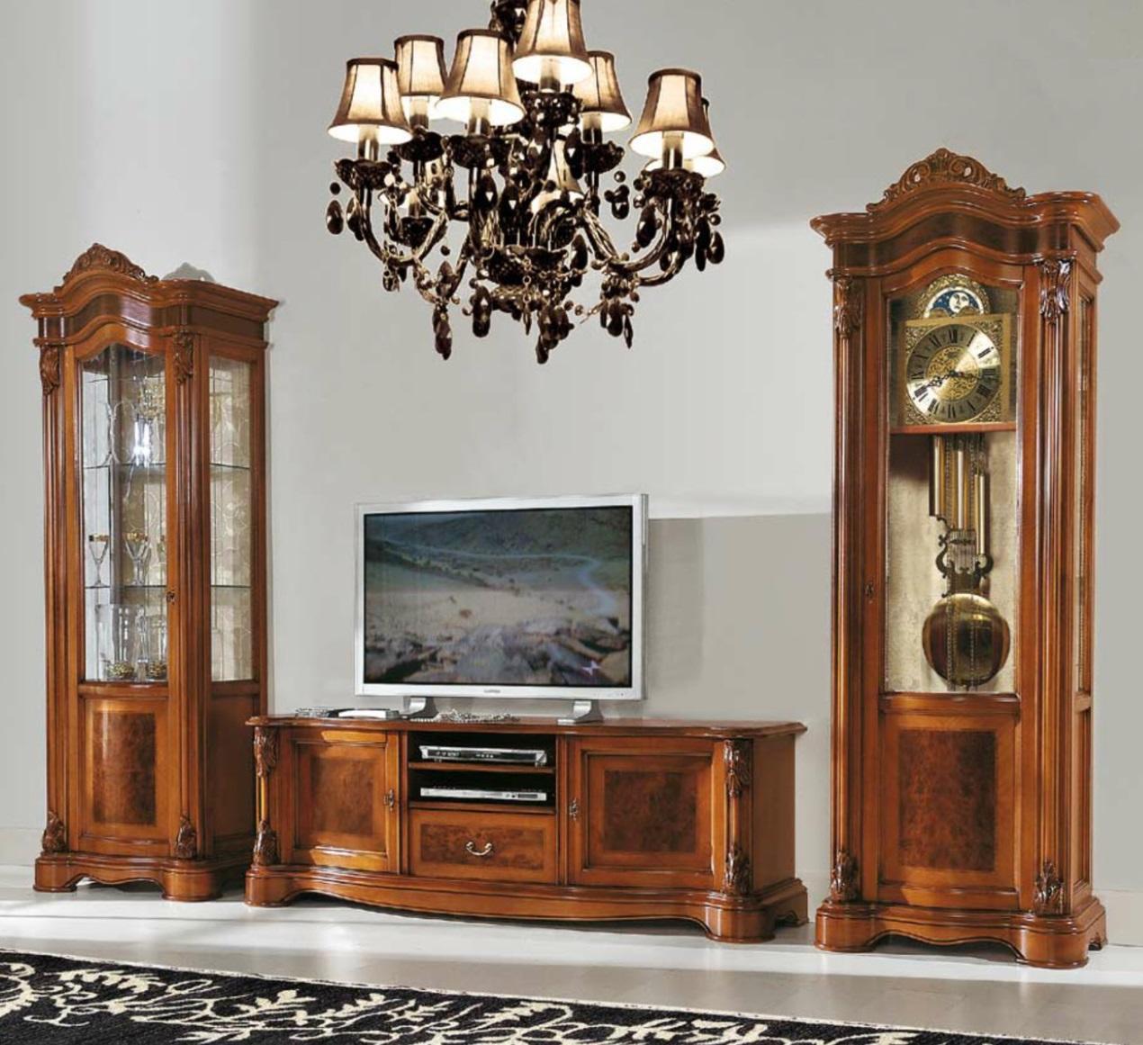 Living Room RTV Display Cabinet Wall Unit Cabinets Design TV Art Decor Set