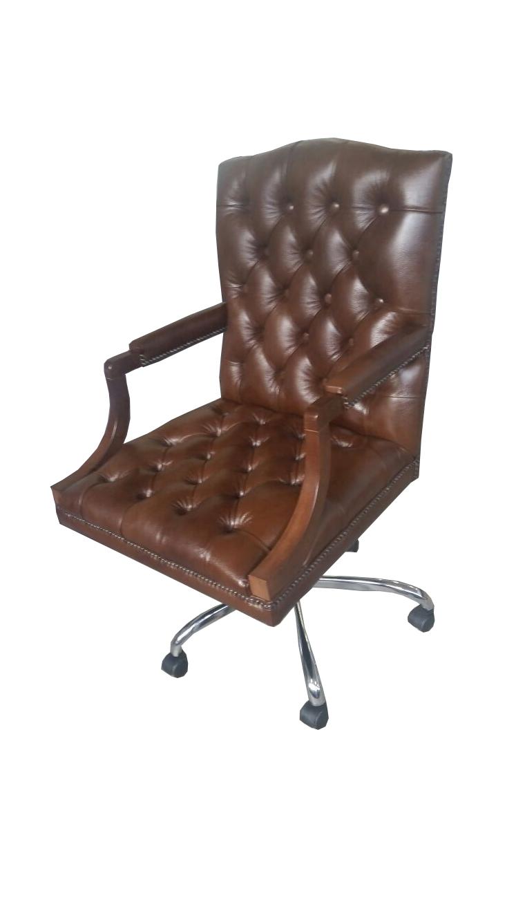 Chesterfield office chair swivel chair office armchair leather armchair KING swivel chair New