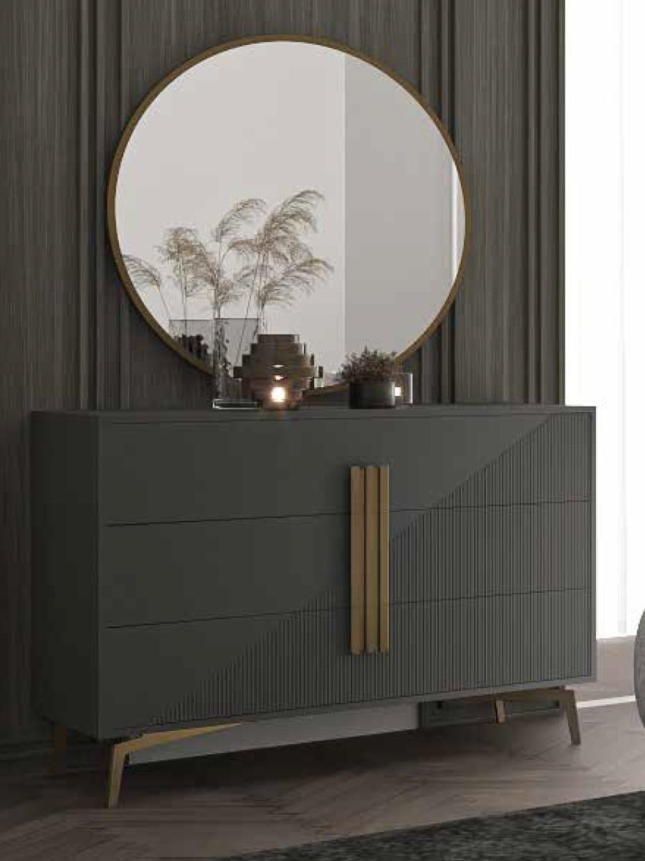 Designer Luxury Mirror Round Wall Mirror Glass Mirror Bedroom Mirror New