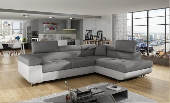 New Design Corner Sofa Bed Couch Textile Upholstery Sofas Immediately