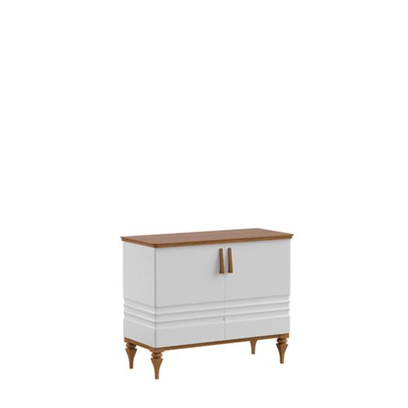 Living room wooden sideboard with switch doors in art nouveau style italian furniture torino collection TO-K2sz