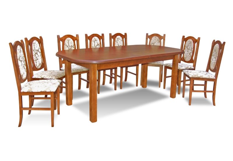 Dining set dining table table with 8 x chairs model Z23