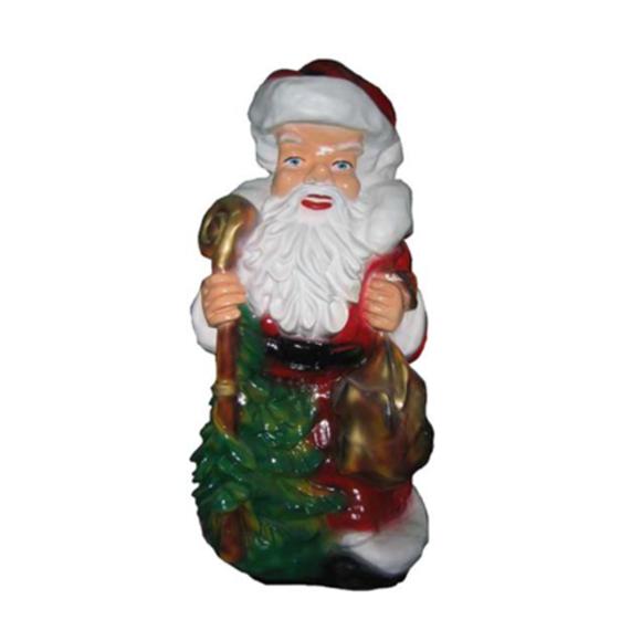 Decorative sculpture designed as a colorful santa claus figure 73cm