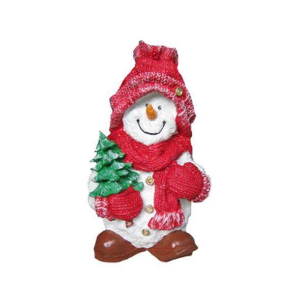 Christmas decorative sculpture designed as a colorful snowman figure 51cm