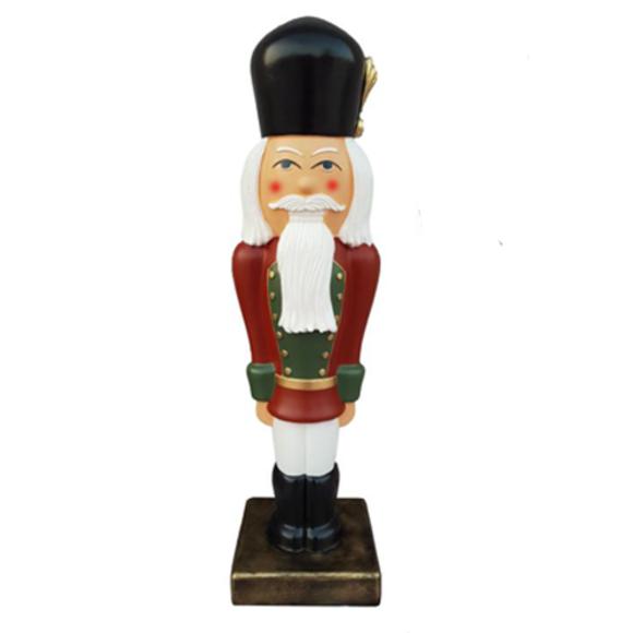 Christmas decorative figure designed as a standing nutcracker soldier 97cm