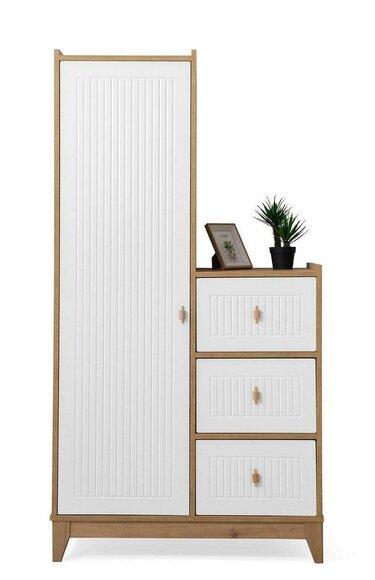 Luxurious wardrobe white wooden wardrobe design children\'s room novelty