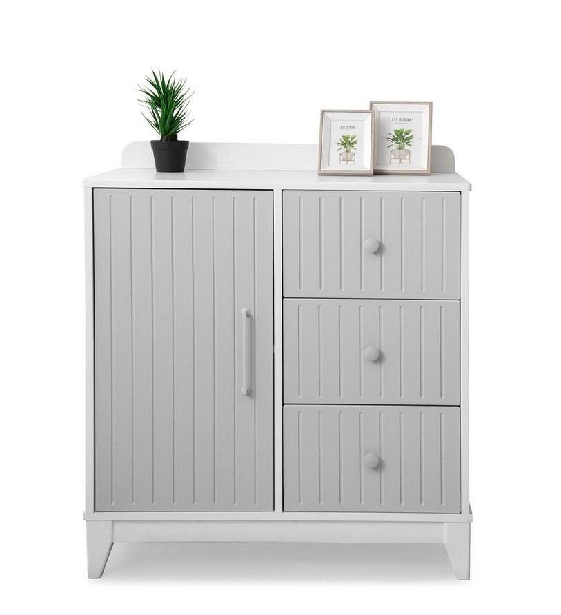 Modern children\'s room chest of drawers in grey with plenty of storage space Luxurious novelty