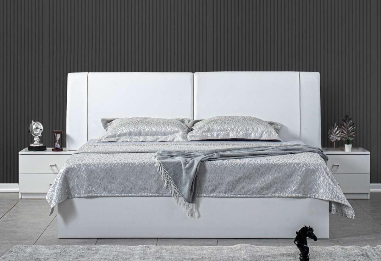 Bed 2x bedside tables 3 pcs. bedroom set design luxury furniture set