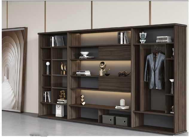 Designer wardrobe living room wardrobes luxury office furniture shelf wood