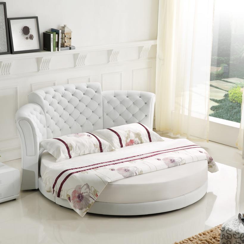 Round bed luxury chesterfield beds bedroom double bed 200x200