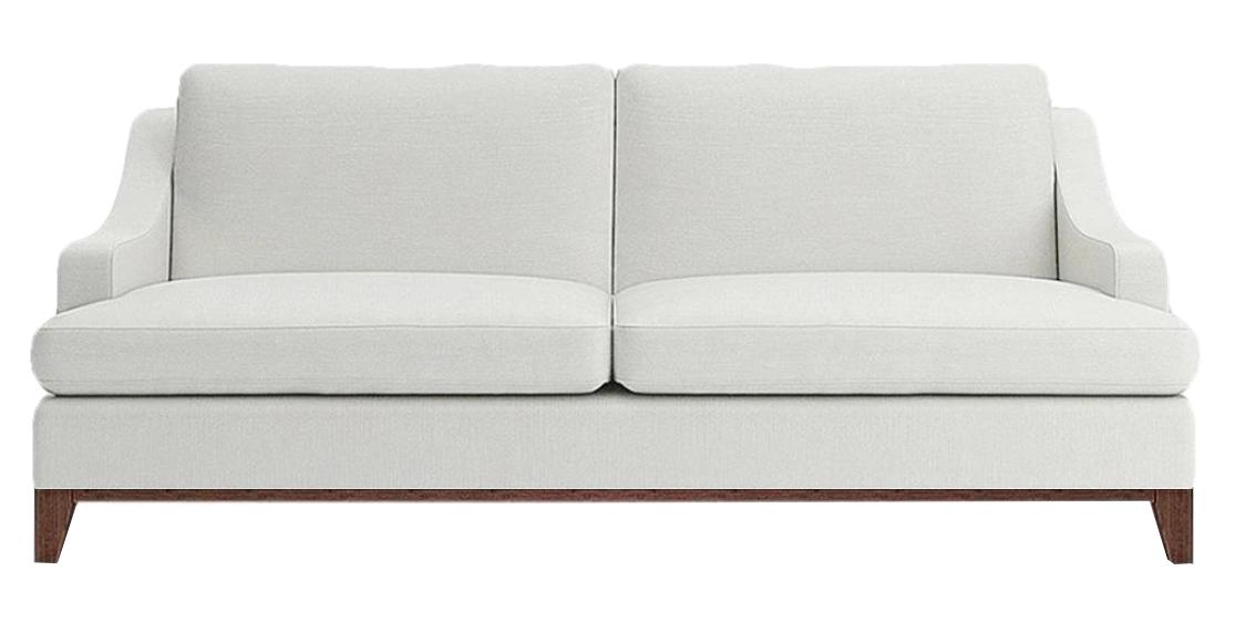 Modern White Sofa Two Seater Couch Living Room Sofas Furnishings New