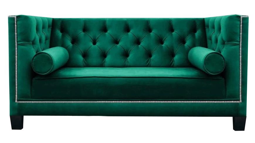 Green Sofa Two Seater Couch Chesterfield Modern Luxury Living Room Upholstered Furniture