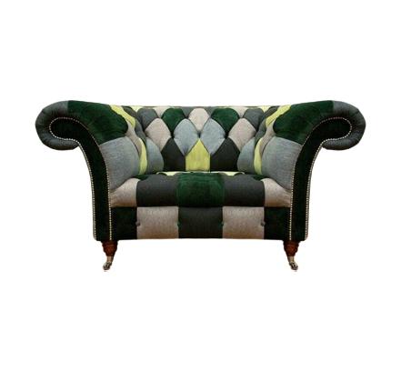 Living room luxury armchair chesterfield modern seat upholstery fabric textile