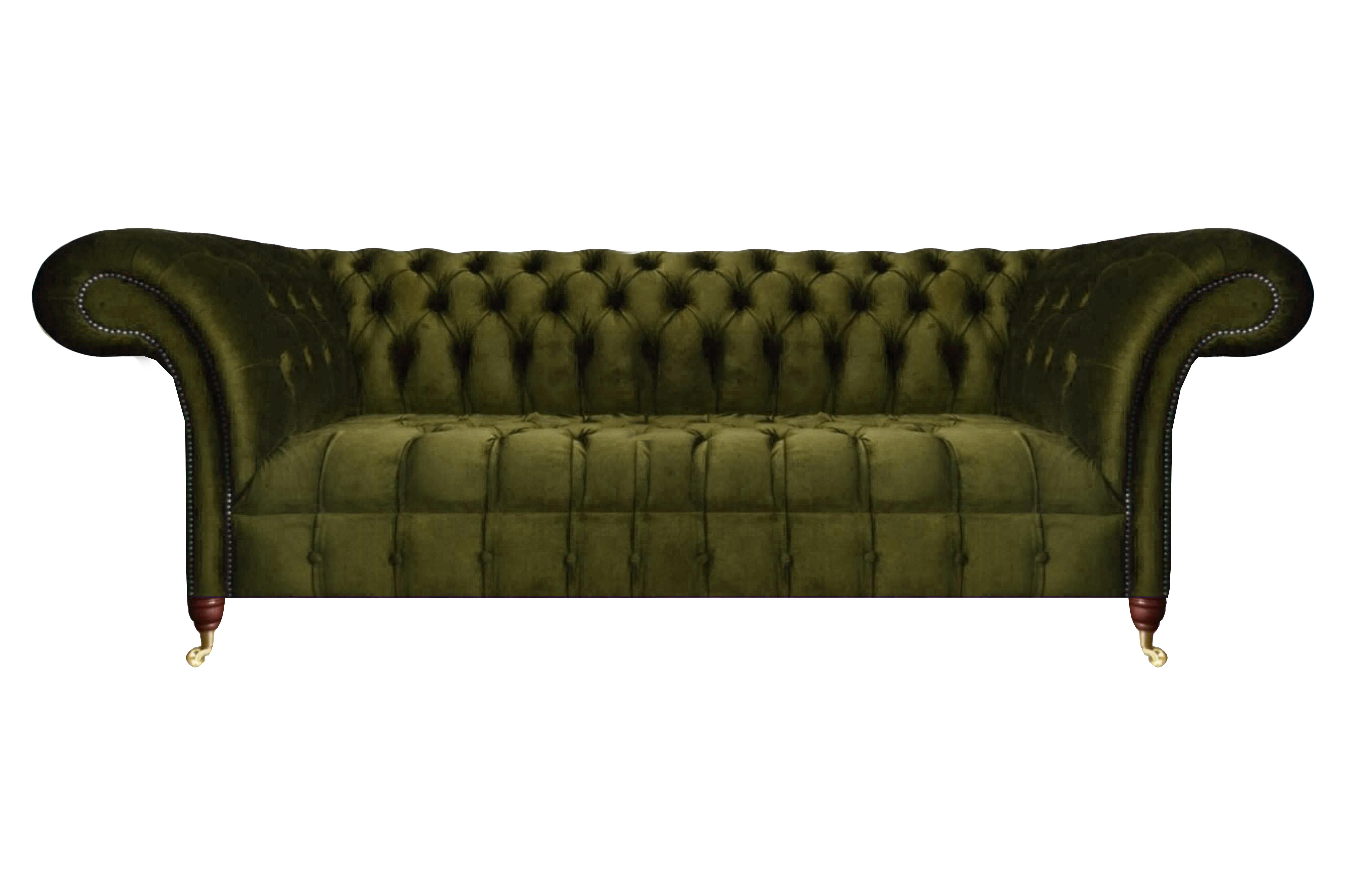 Sofa Two Seater Couch Luxury Green Textile Furnishing Modern Sofas New