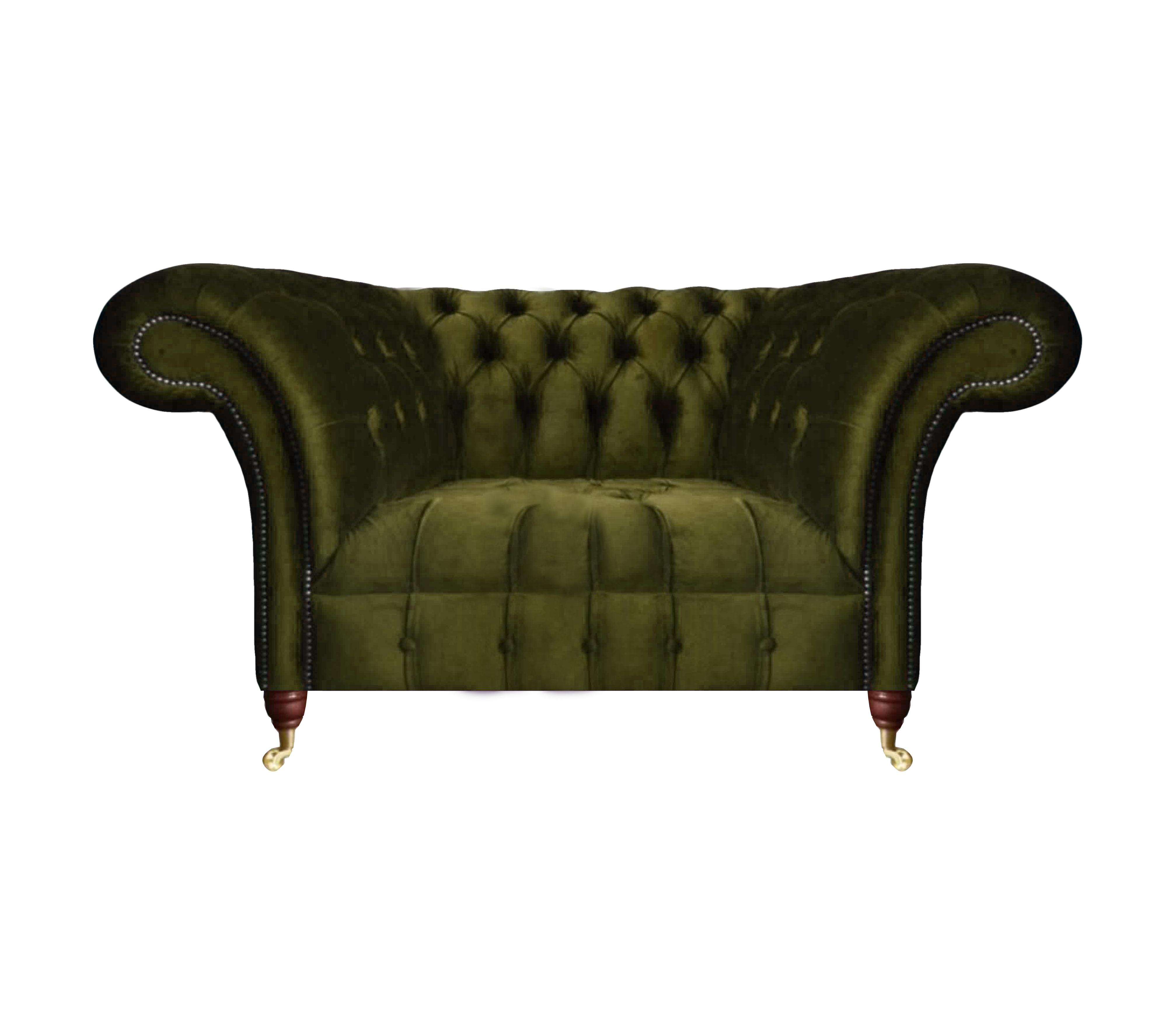 Modern luxury armchair green chesterfield furnishings living room upholstered armchair